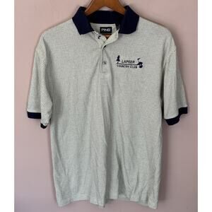 Ping Golf Shirt Dry Fiber Dynamics Yellow 60 % Cotton 40% Poly Men's Size Medium